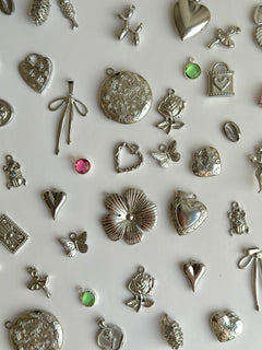 304 Edelstahl Silber Charms
