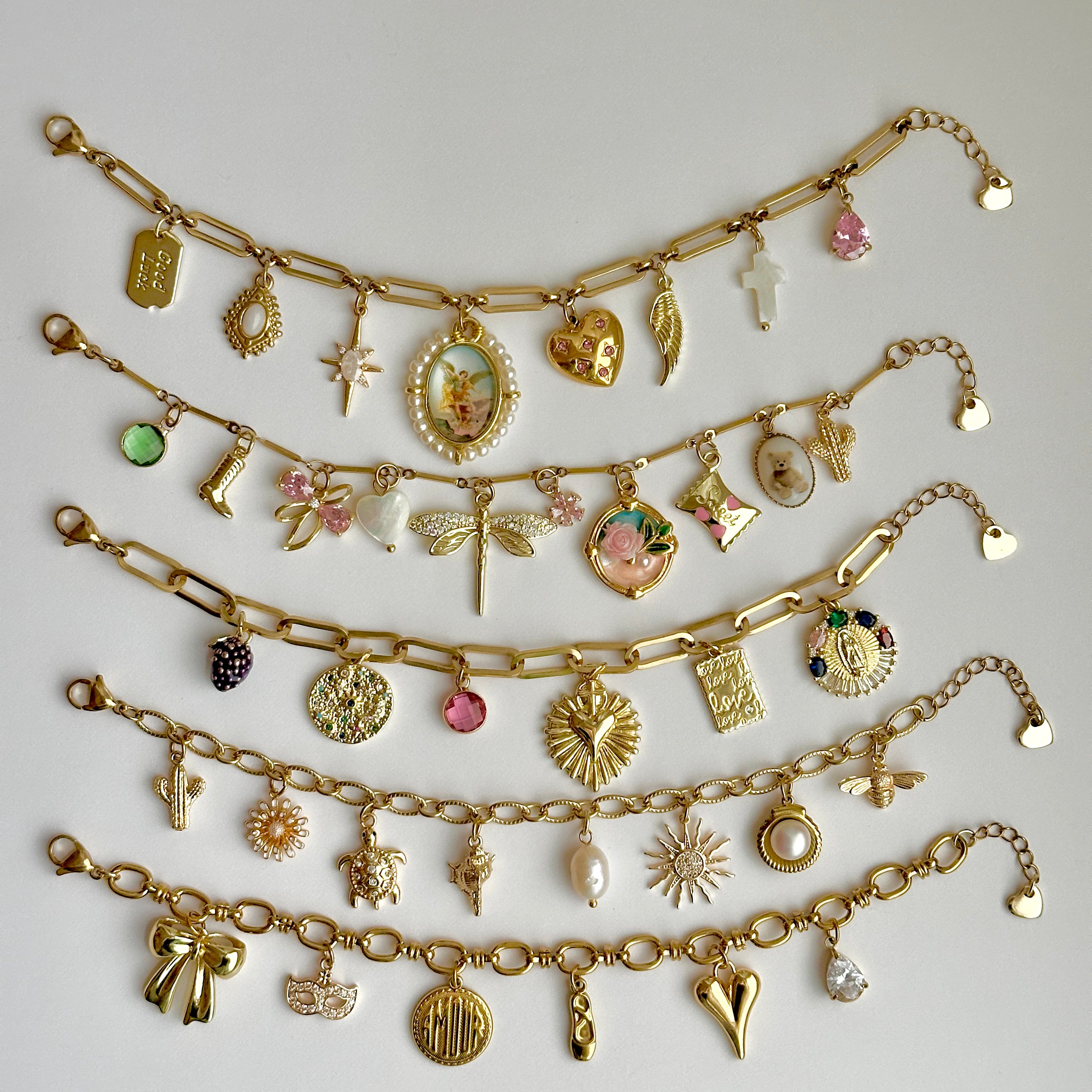Gestalte dein eigenes Gold Charm Armband 4