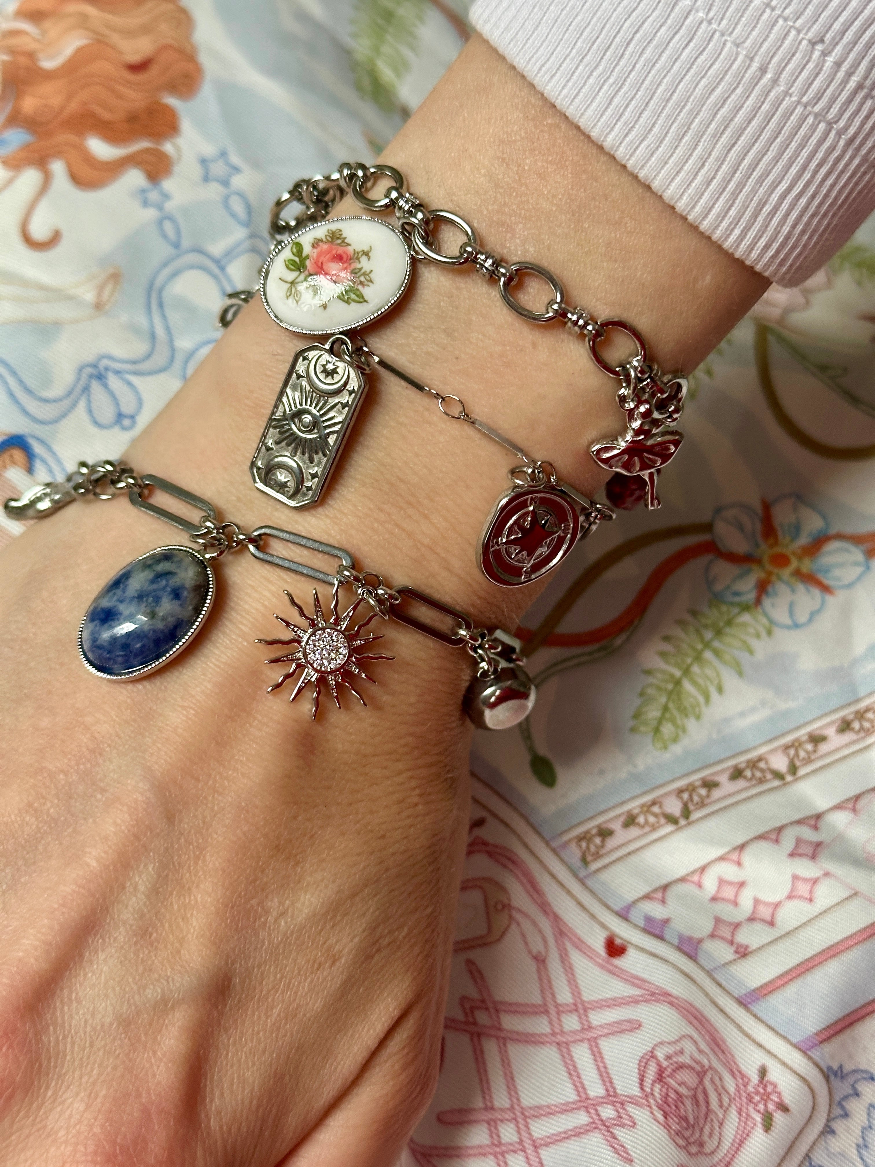 Blauer Sodalith Edelstein Charm - Meadory