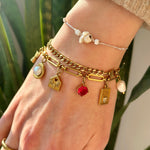 Gestalte dein eigenes Gold Charm Armband - Meadory