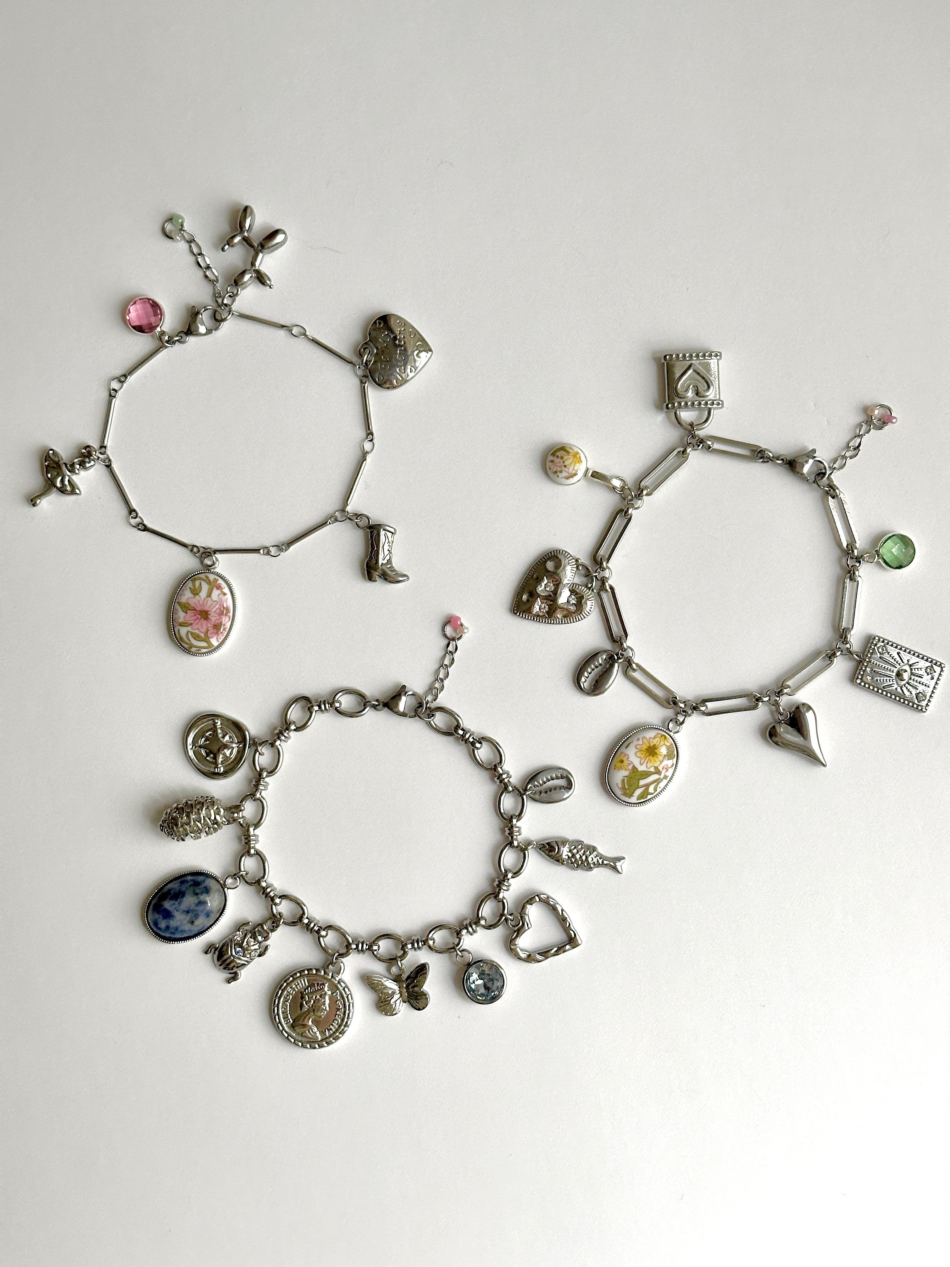 Gestalte dein eigenes Silber Charm Armband - Meadory