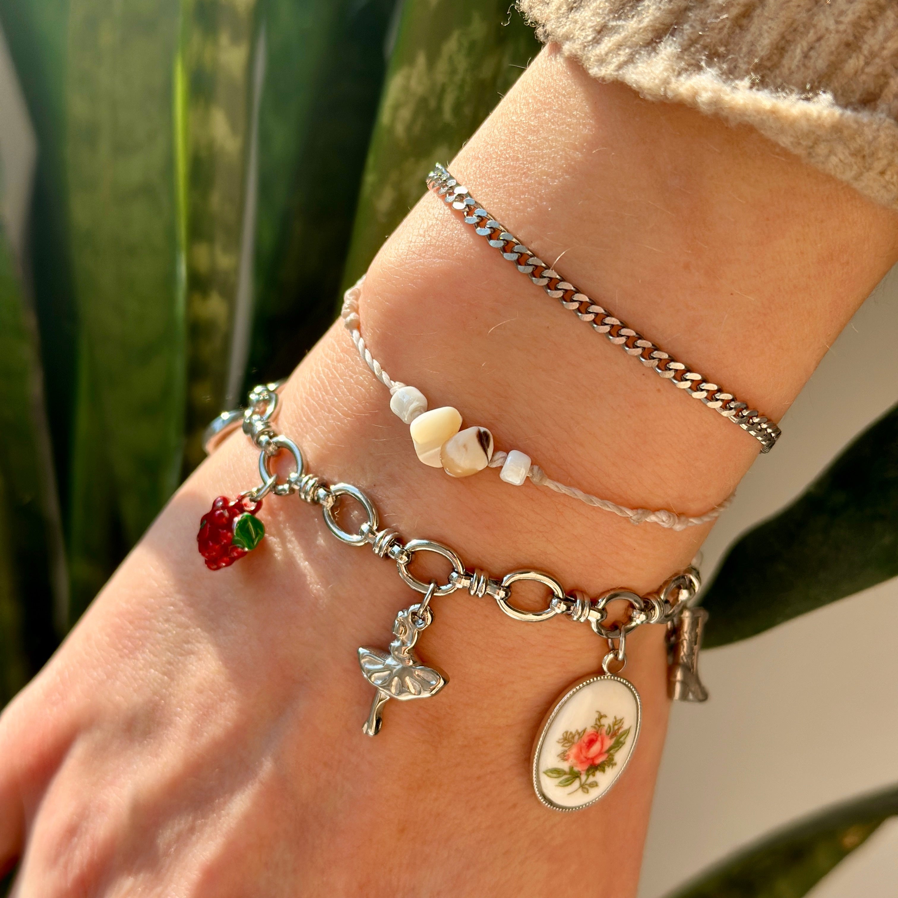 Gestalte dein eigenes Silber Charm Armband - Meadory