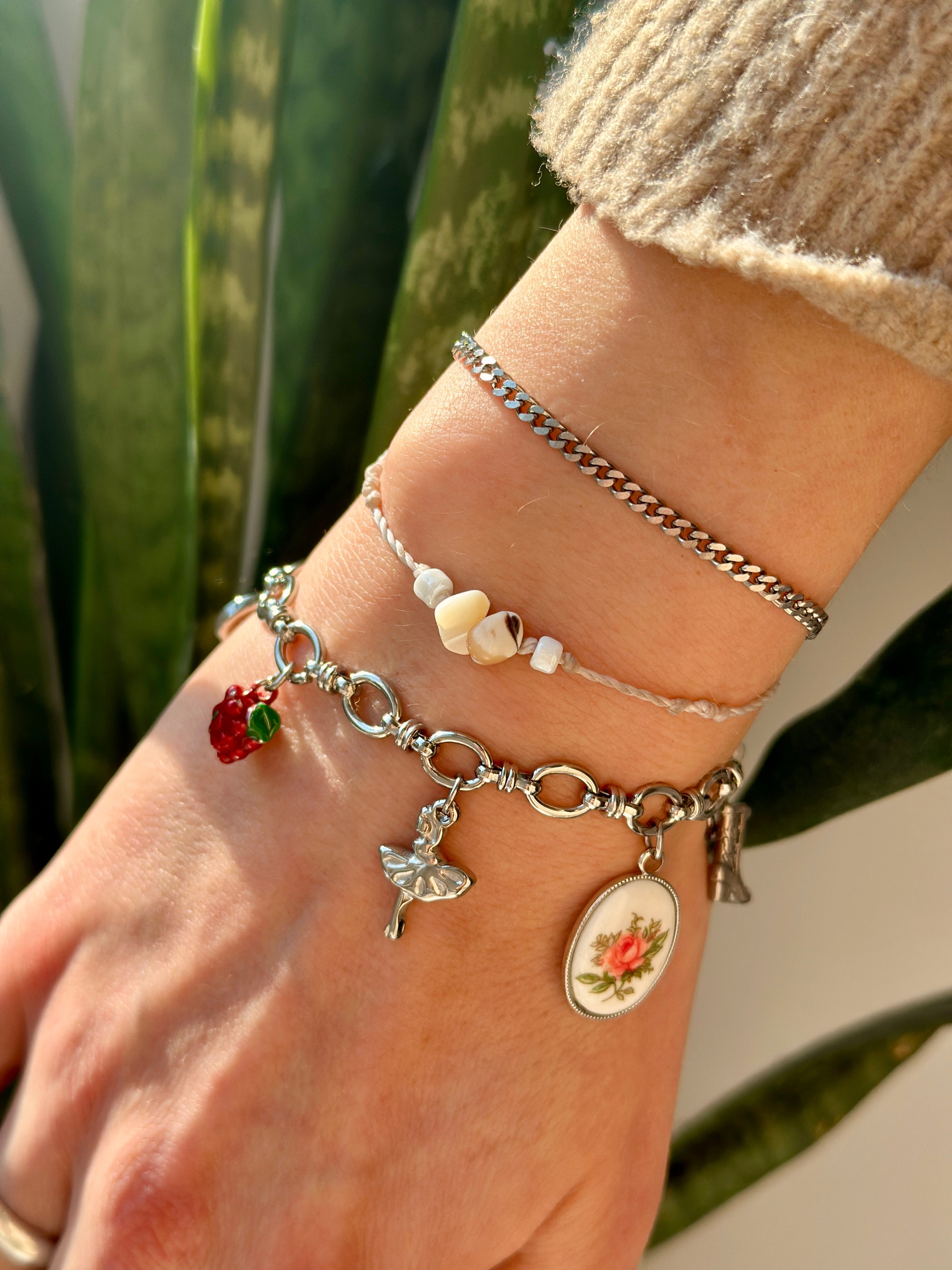 Gestalte dein eigenes Silber Charm Armband - Meadory