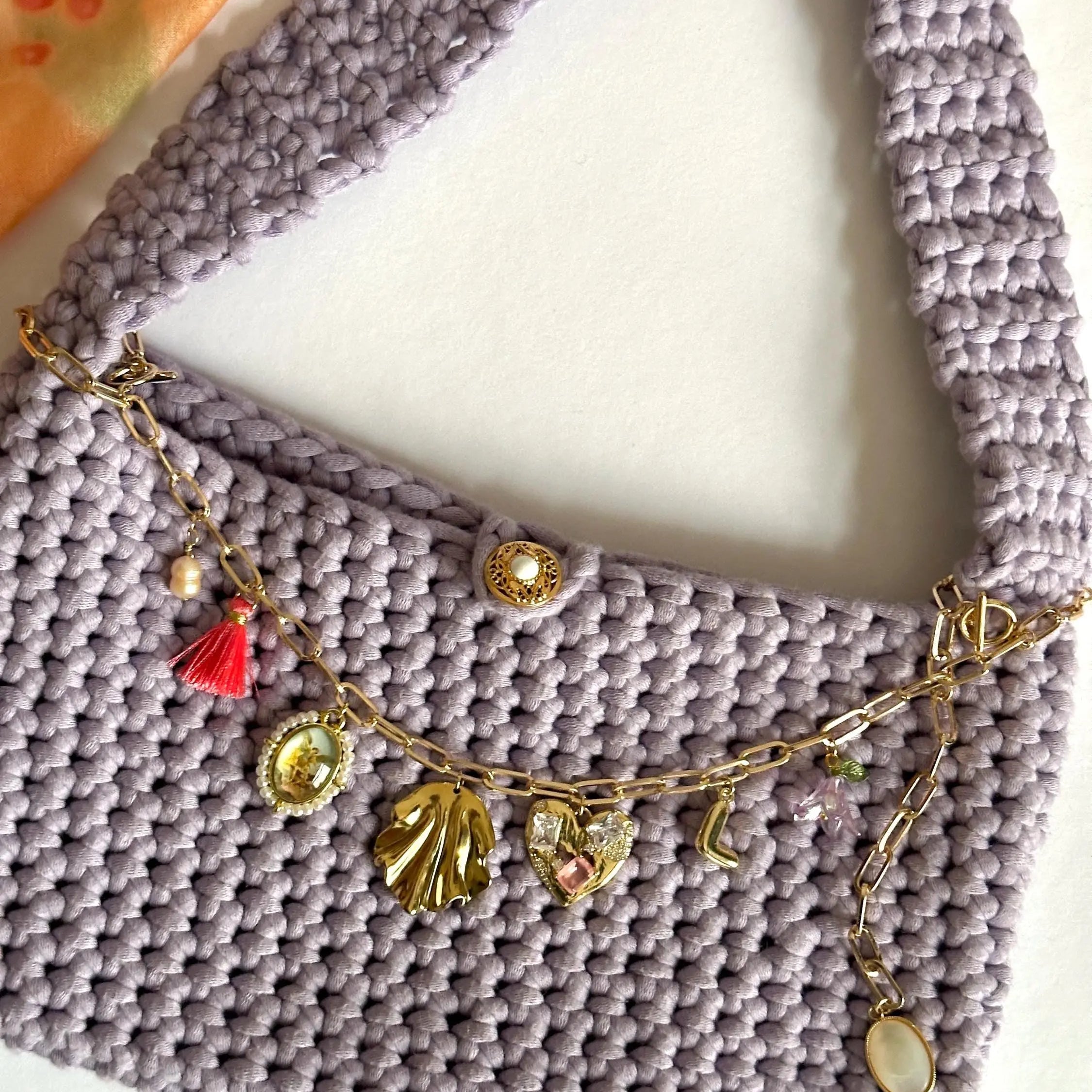Gestalte deine eigene Häkeltasche mit Charm - Taschenkette - Meadory