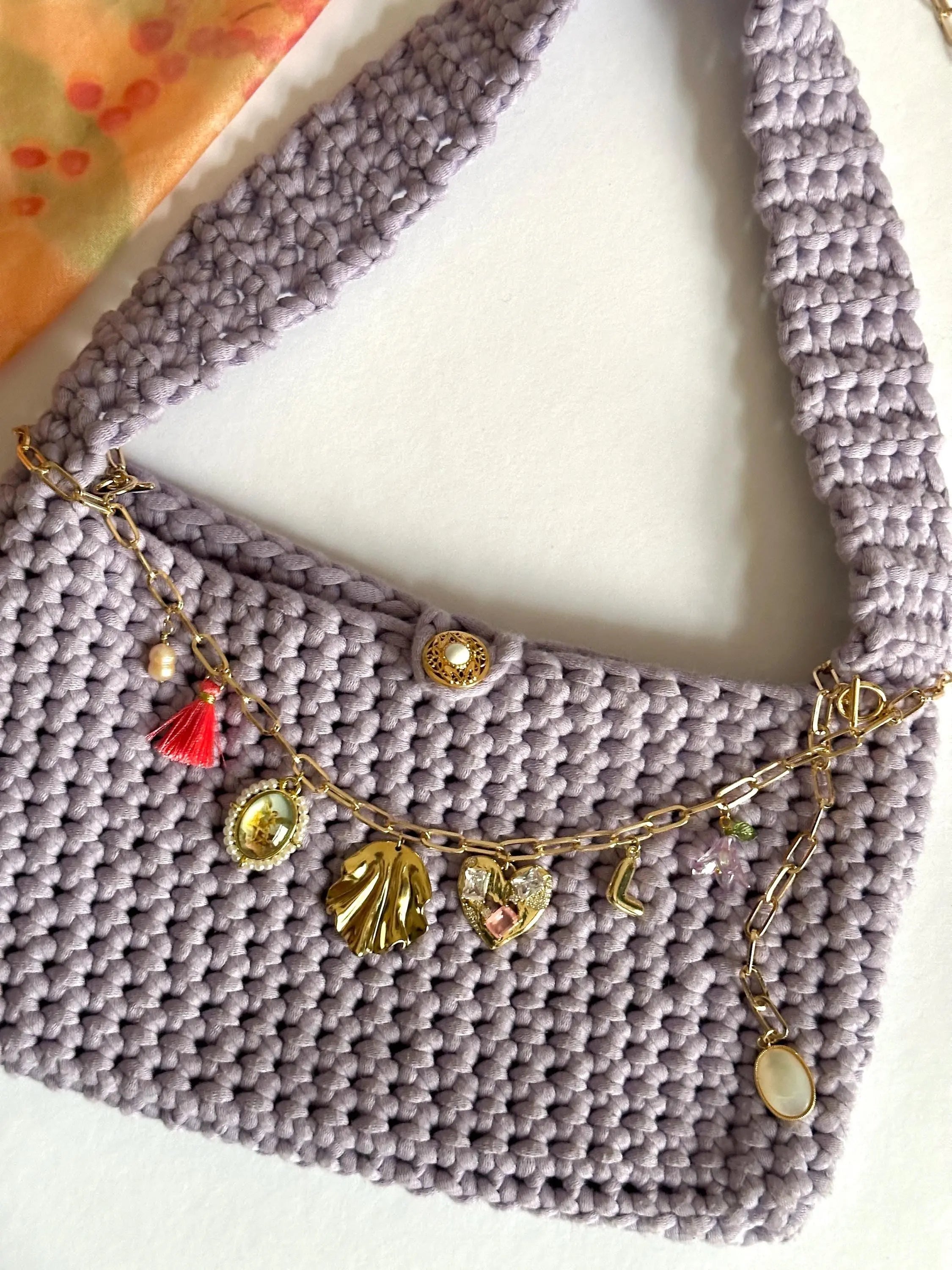 Gestalte deine eigene Häkeltasche mit Charm - Taschenkette - Meadory