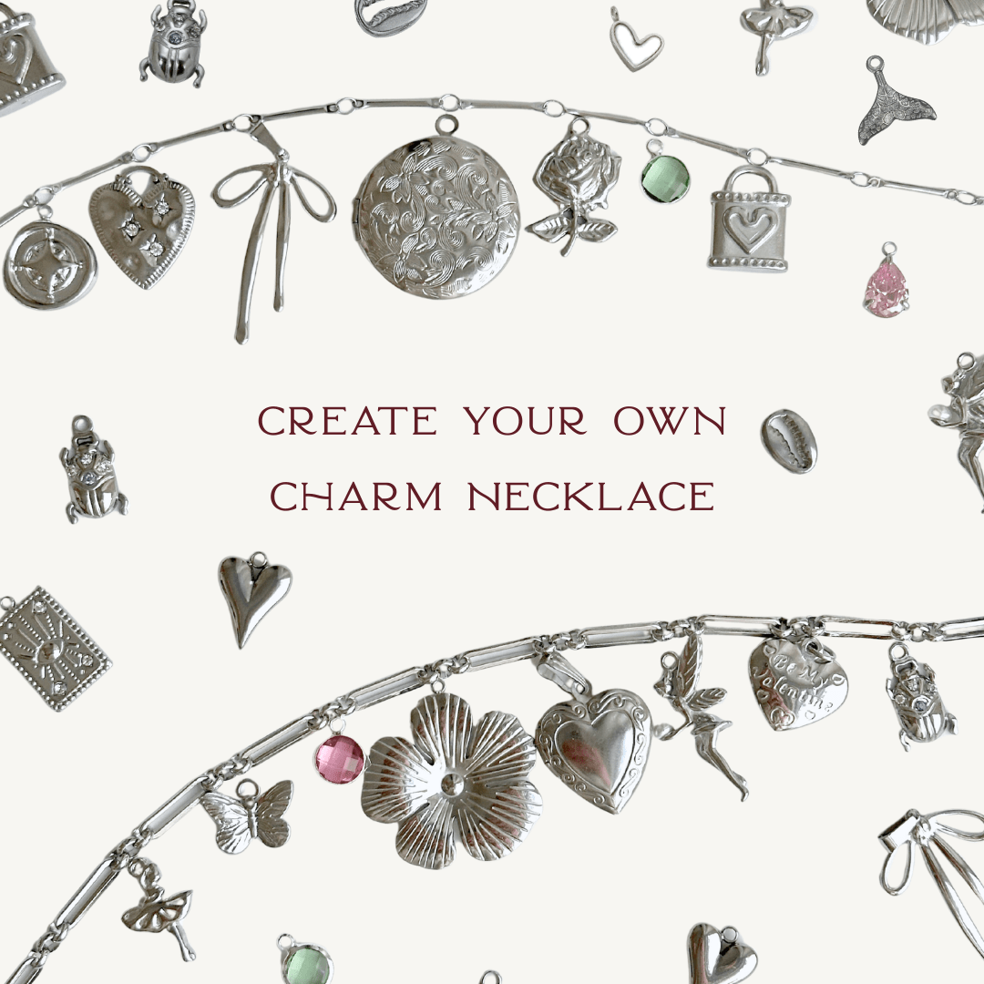 Gestalte deine eigene Silber Charm Halskette - Meadory