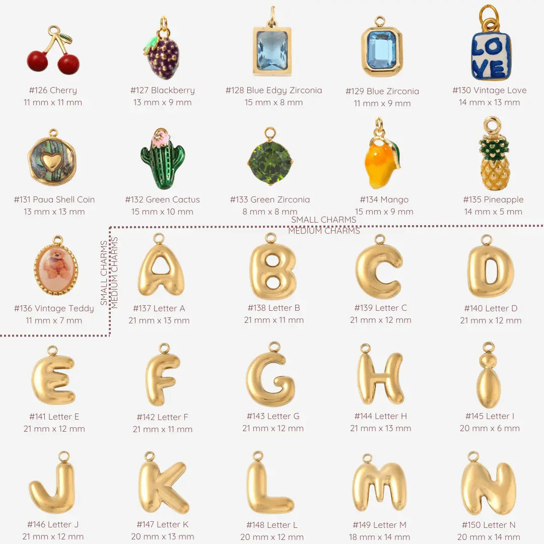 Handgefertigte Vintage Charms und 18k vergoldete Charms - Meadory