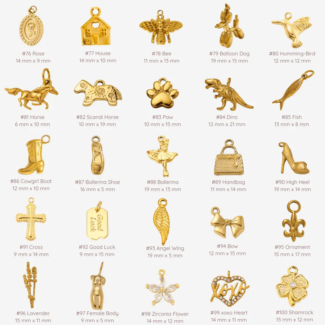 Handgefertigte Vintage Charms und 18k vergoldete Charms - Meadory