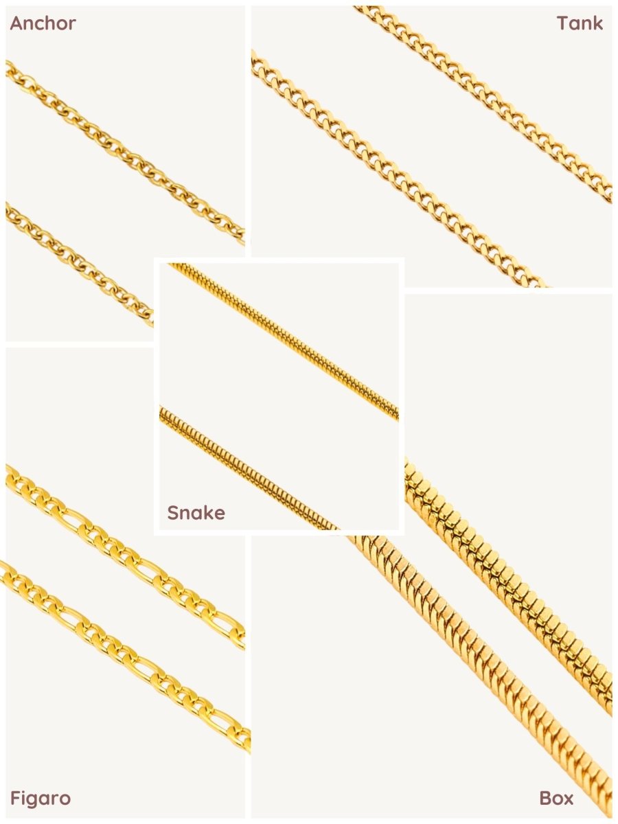 Gold Buchstaben Halskette - Meadory