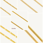 Gold Buchstaben Halskette - Meadory
