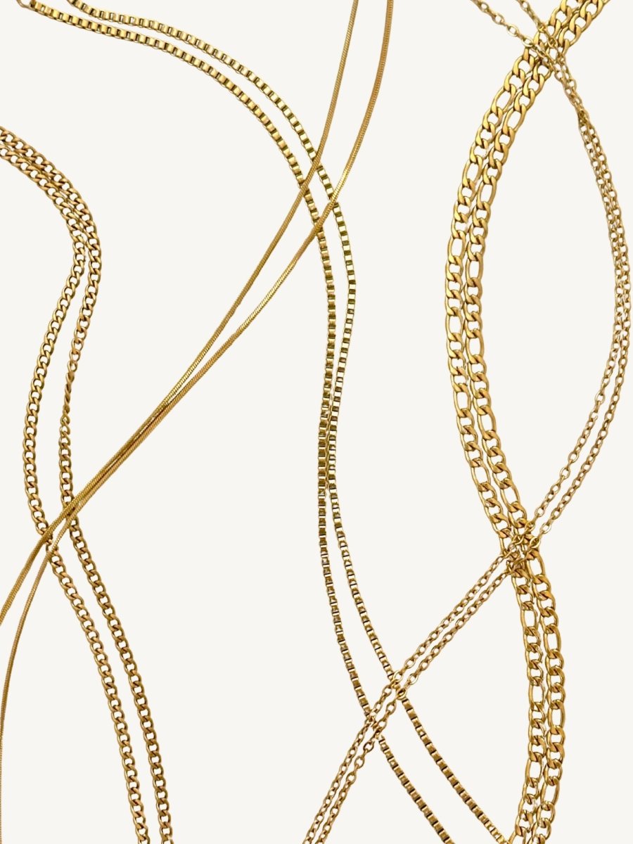 Gold Buchstaben Halskette - Meadory