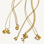 Gold Buchstaben Halskette - Meadory