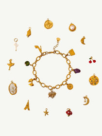 Gold Charm Armband - Meadory