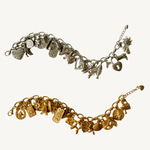 Golden Glamour Charm Armband - Meadory
