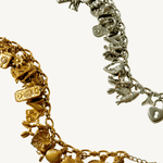 Golden Glamour Charm Armband - Meadory