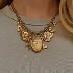 Golden Locket Halskette - Meadory