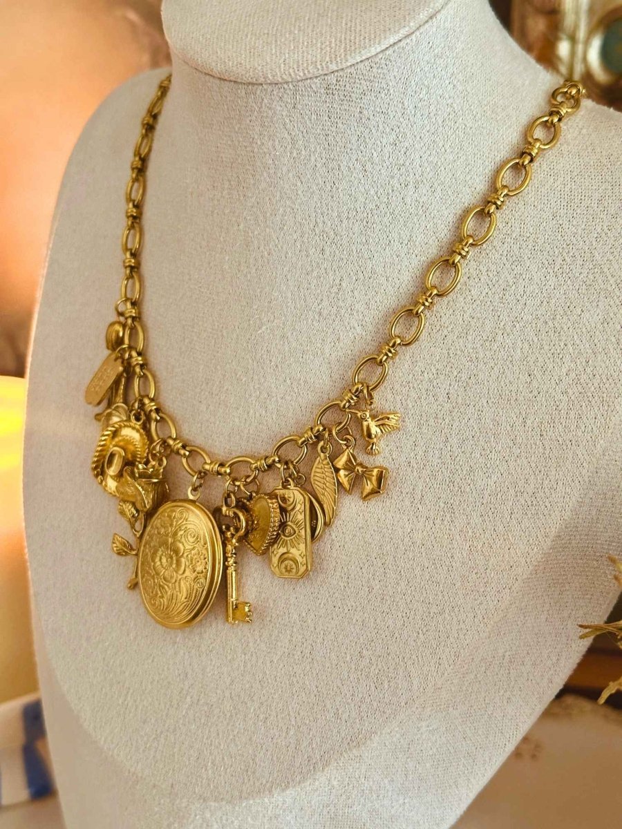 Golden Locket Halskette - Meadory