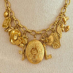 Golden Locket Halskette - Meadory