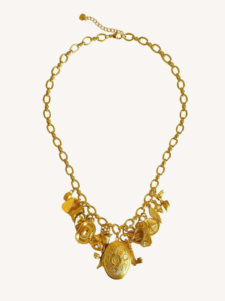 Golden Locket Halskette - Meadory