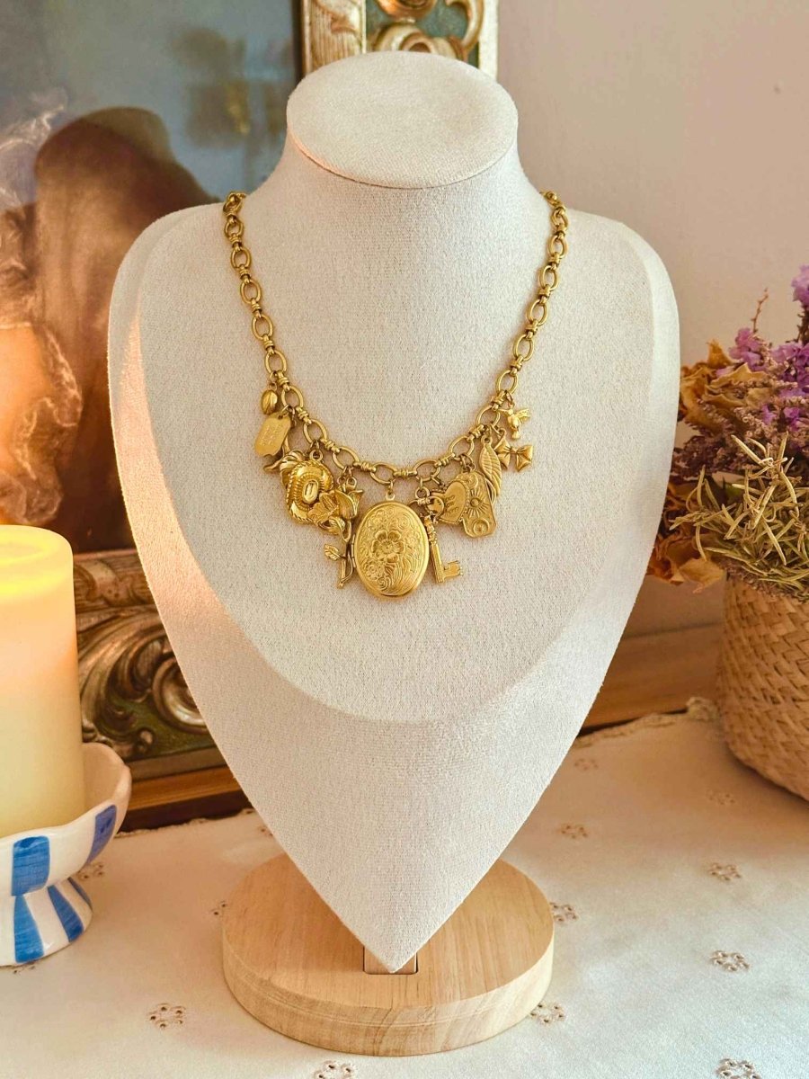 Golden Locket Halskette - Meadory