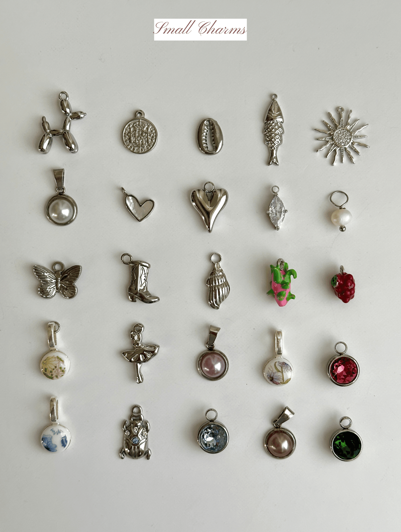 Handgefertigte Vintage Charms und 304 versilberte Edelstahl Charms - Meadory
