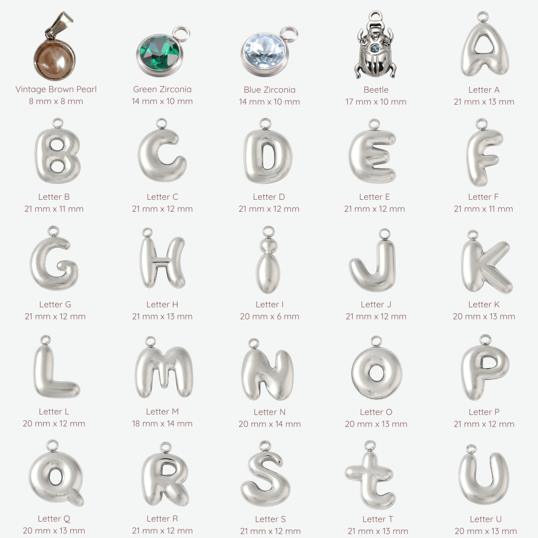 Handgefertigte Vintage Charms und 304 versilberte Edelstahl Charms - Meadory