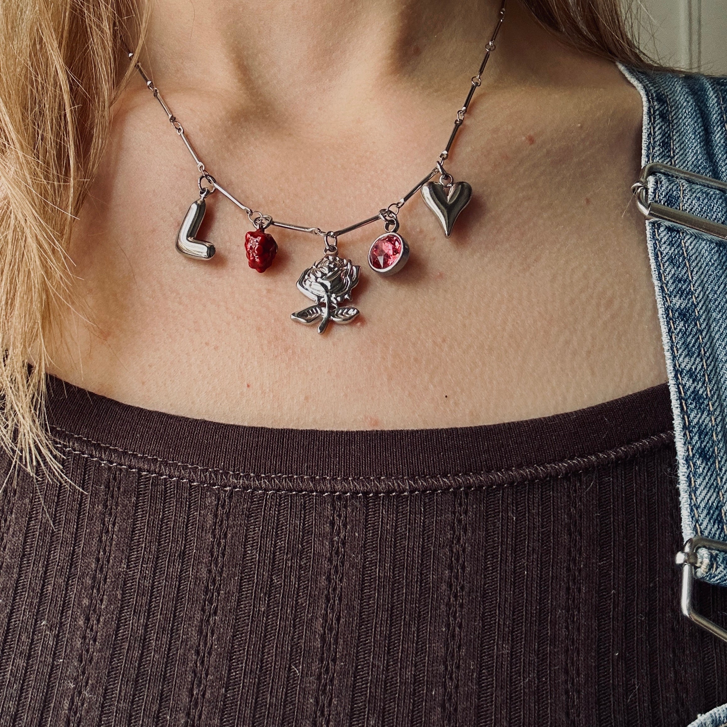 Ruby Charm Halskette - Meadory