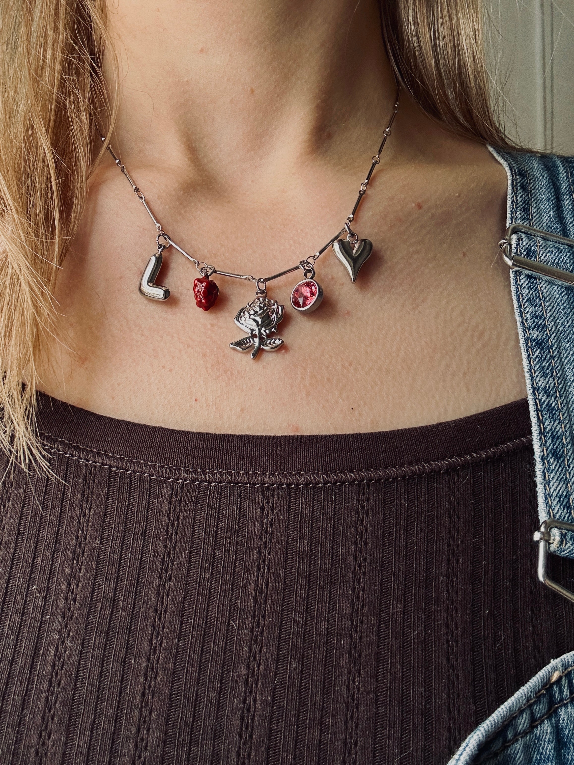 Ruby Charm Halskette - Meadory