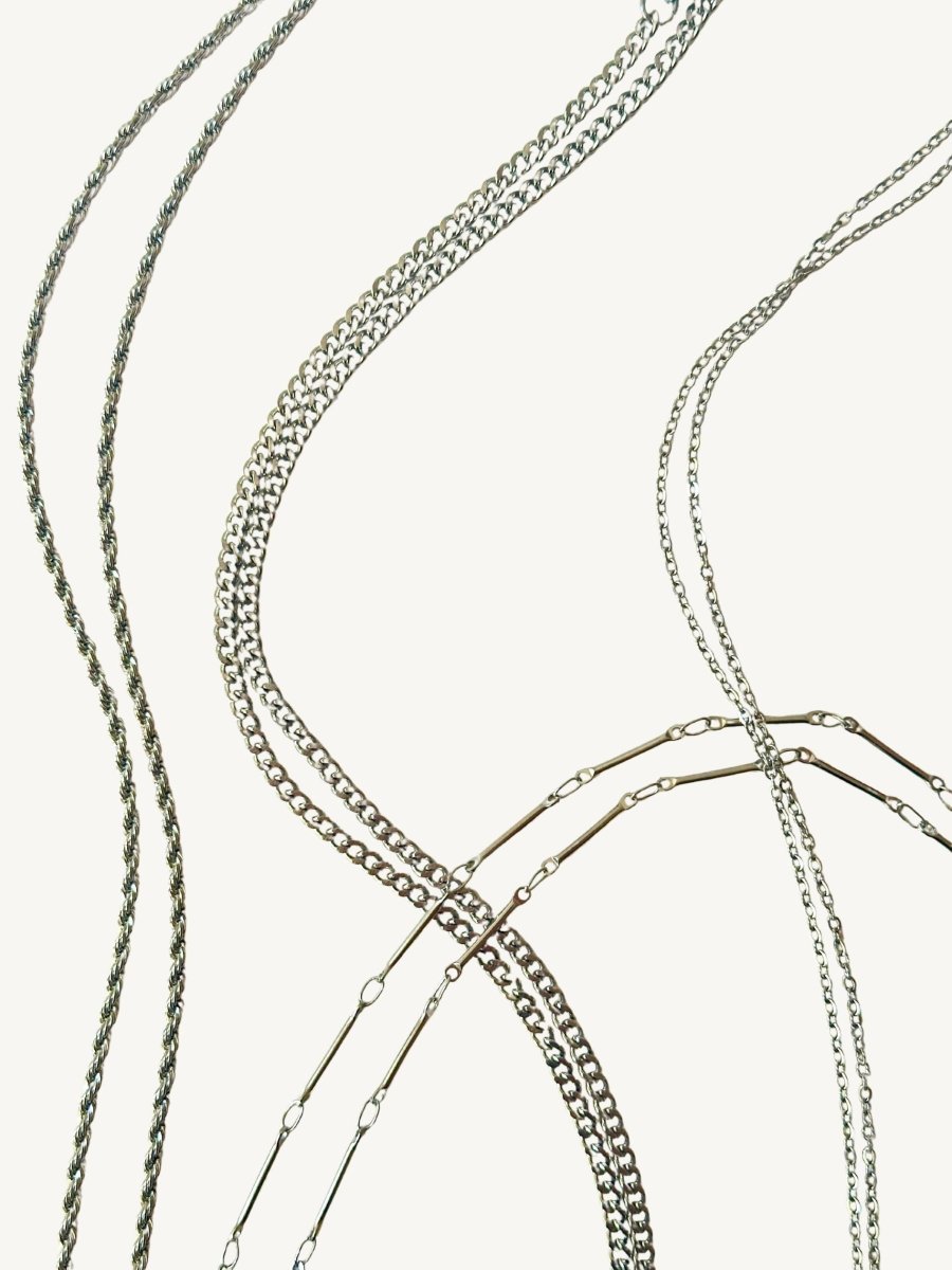Silber Buchstaben Halskette - Meadory