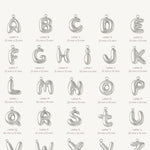 Silber Buchstaben Halskette - Meadory
