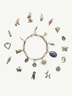 Silber Charm Armband - Meadory