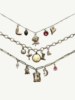Silber Charm Halskette - Meadory