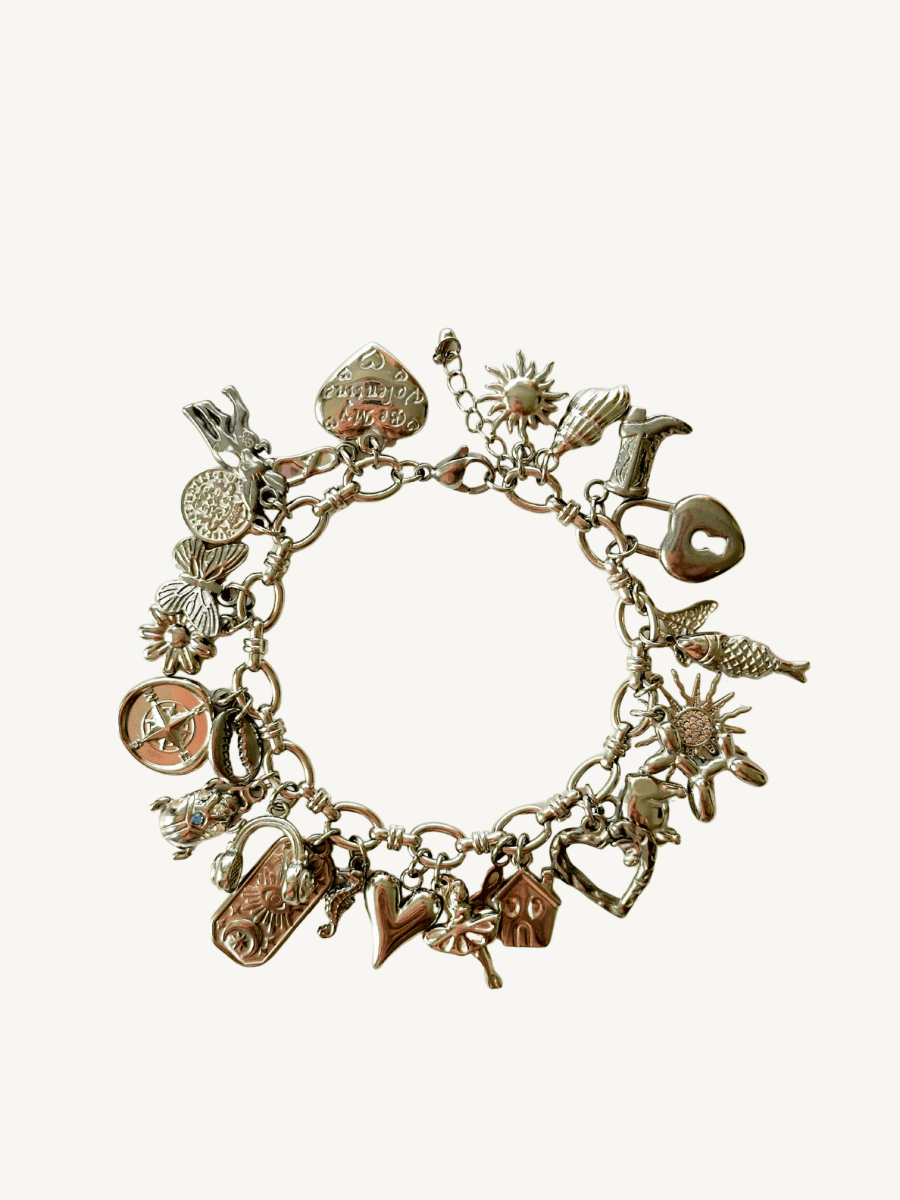 Silver Story Charm Armband - Meadory