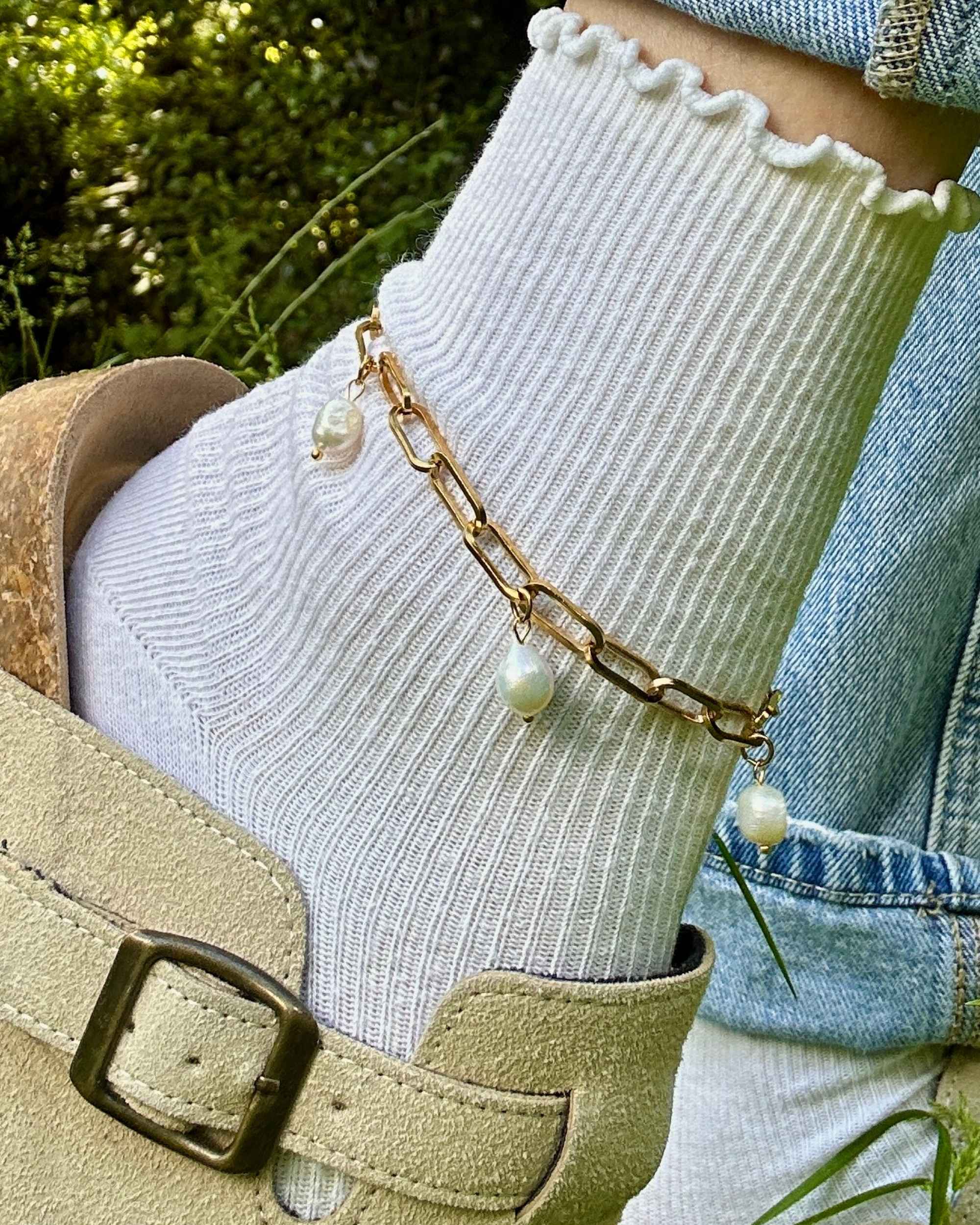 Summer Pearl Fußkette - Meadory