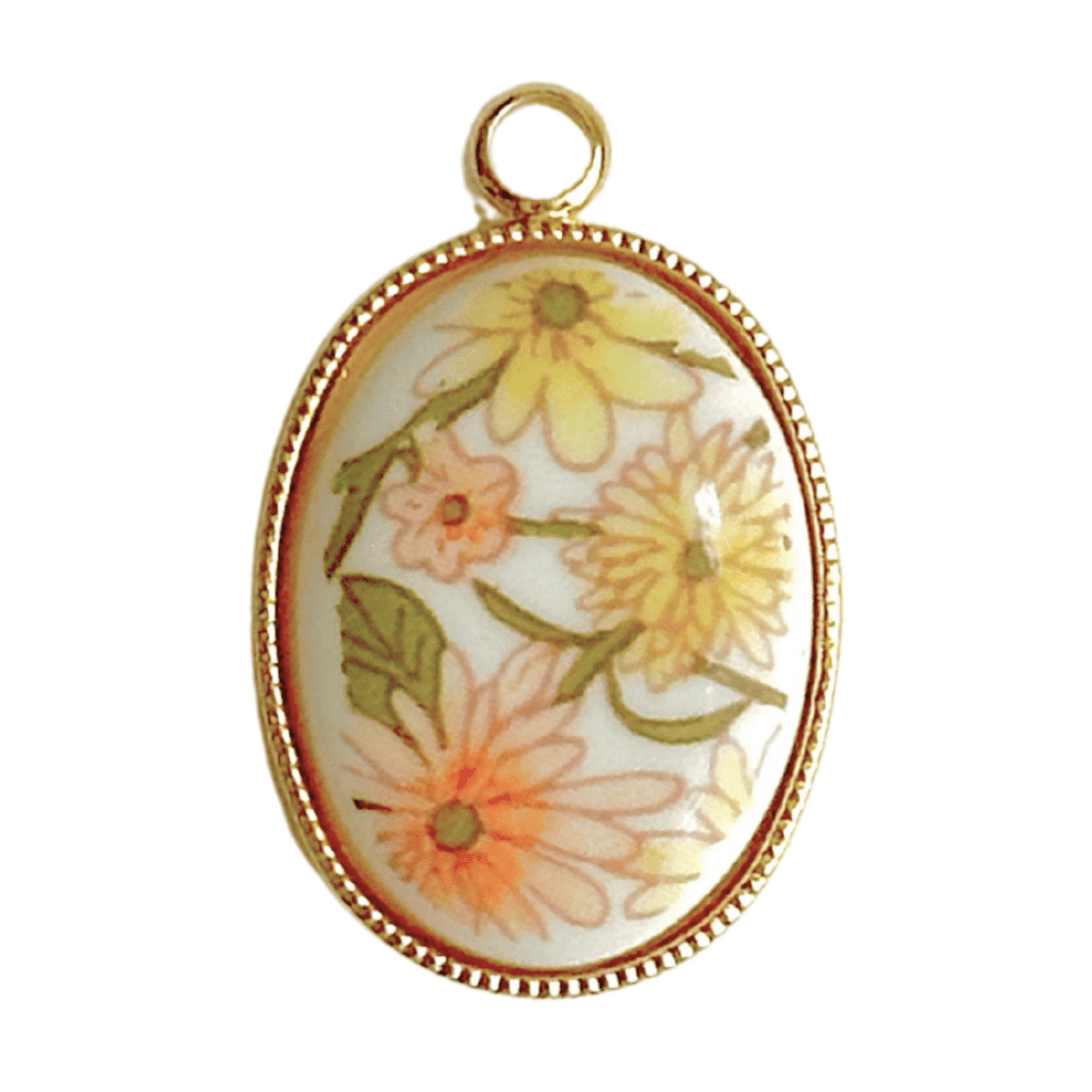 Vintage Blumen Gelb - Meadory