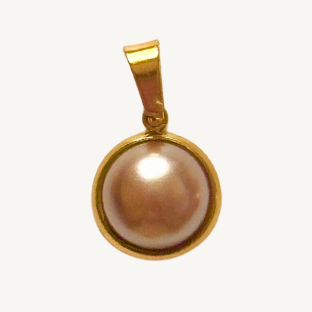 Vintage Lila Perle Charm - Meadory