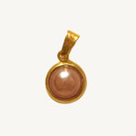 Vintage Lila Perle Charm (klein) - Meadory