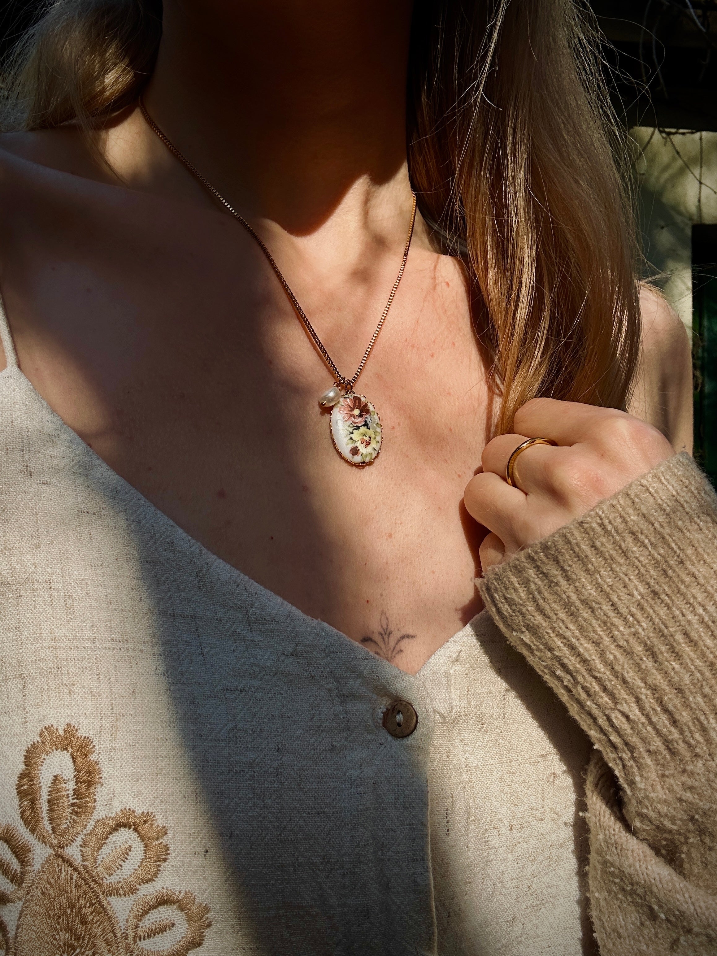Vintage Poesie Halskette - Meadory