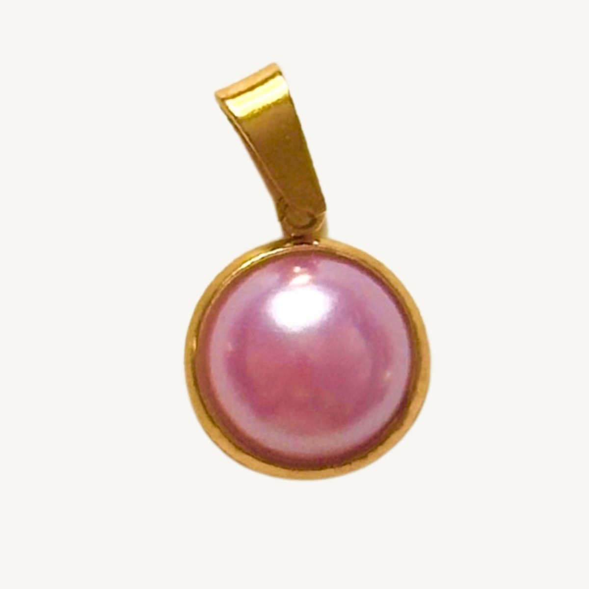Vintage Rosa Perle Charm - Meadory