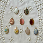 Vintage Schmetterling Charm (Oval) - Meadory