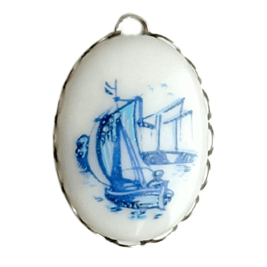 Vintage Segelboot Silber - Meadory