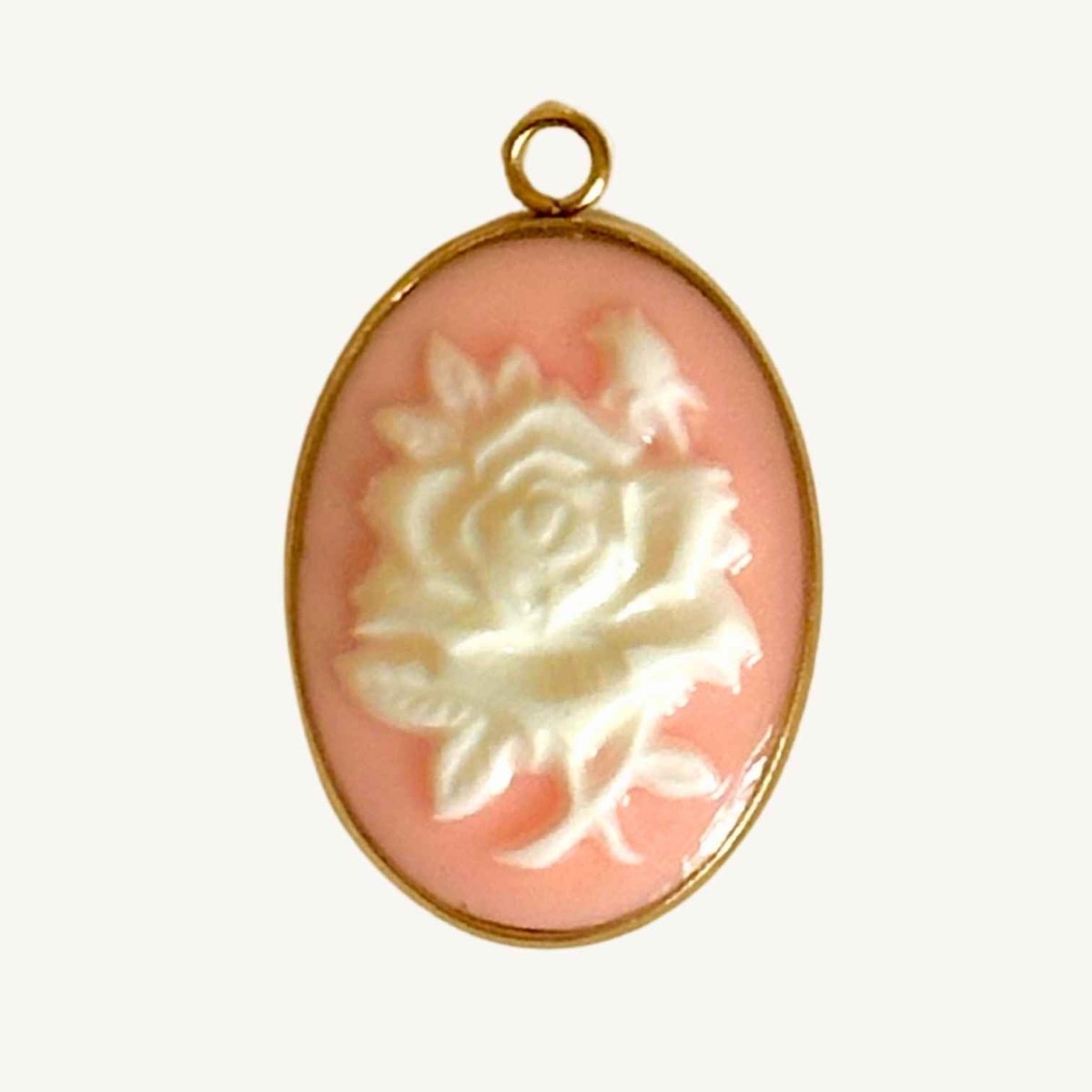 Vintage Weiße Blume Charm - Meadory