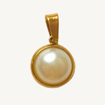 Vintage Weiße Perle Charm - Meadory